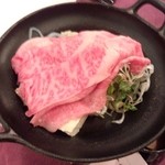 日本の宿 古窯 - 米沢牛のすき焼き♪コース(#^.^#)霜降りの柔らか肉♪最高☆