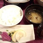 日本の宿 古窯 - 最後の〆に、ご飯・お味噌汁・漬物✿