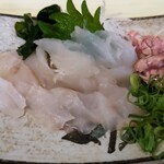 魚の松本 - うまづらはげの造り肝つき