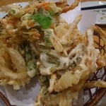 あんべえ  - 菜の花ふきのとうのかき揚げ