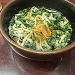 釜揚げうどん 織田薪 - 天かすも良い仕事♪