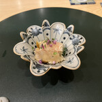 和の食 樹翠 - 酢の物　毛蟹　バイ貝　うるい　土佐酢ジュレ