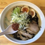 麺屋てっぺん - みそ黒マー油全部のせ