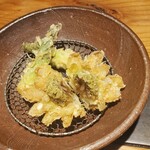 千寿 竹やぶ - たらの芽と蕗の薹の天ぷら