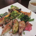 ジュイップ - ズッキーニの豚バラ巻き バルサミコソース　800円