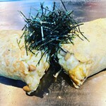 natto cheese omelet