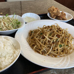 中国料理鮮楽園 - 台湾焼きそば＠辛多＠麺セット