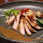 Kobe premium Steak with porcini mustard sauce