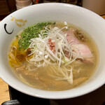 SOBA HOUSE 金色不如帰 - 真鯛と蛤の塩そば 1000円