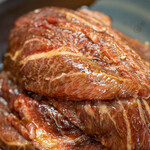 河の家 - 2022.4 黒毛和牛ホホ肉（100g 400円）