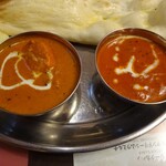 アダルサ - チキンカレーとシーフードカレー