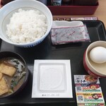 なか卯 - 朝納豆定食310円、ご飯大盛無料(2022.4.10)