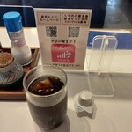 Soba Seiji - ランチセットのアイスコーヒー