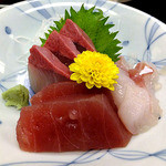 奥の湯 湯元館 - 夕食（刺身）