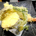 奥の湯 湯元館 - 夕食（天ぷら）