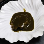 すずめのお宿 - アワビの肝ソース添え