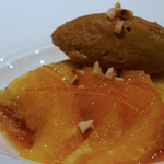 ラ・ヴァガボンド - ７-９）『デコポンのクレープシュゼット』グランマルニエの香り　キャラメルのグラス