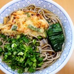 小川製麺所 - 調理例  かき揚げそば