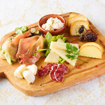 Assortment of Prosciutto, Iberian salami and cheese