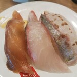 寿司虎 - しま鯵３種盛り