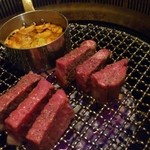 SATOブリアン - ガーリックバター醤油と共に。