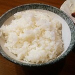 かつれつ庵 - 定食の白飯