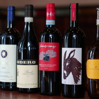 100種以上のイタリアンワイン
