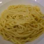 七麺鳥 - 味噌つけ麵の麵は太麵です！