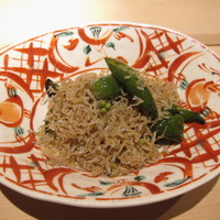 銀座ささ花 - 京野菜のじゃこ和え　万願寺唐辛子とちりめん山椒　（630円）