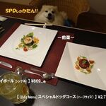 玉響の風 - 《[Dog Menu]スペシャルドッグコース(ﾊｰﾌｻｲｽﾞ)》♨
                                《ハイボール(ｼﾝｸﾞﾙ) 》♨ 夕食《前菜》♨