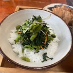 とらや - チキナじゃこ乗せご飯