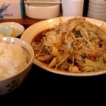 味の店　こだま食堂 - 野菜炒め定食600円