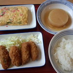 尼崎富松町食堂 - 茶色ばっかりに偏っちゃった・・・。