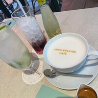 アニヴェルセル カフェ - ライムスカッシュ、アニヴェルセルルージュ、ラテマキアート