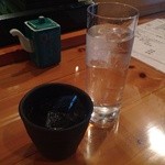 龍寿し - H25.02　ブレンド芋焼酎、チェイサー