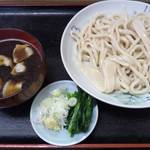 不動 - 柳久保小麦のうどんを肉汁で650円