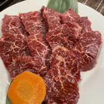 焼肉・しゃぶしゃぶ 肉の鶴々亭 - ハラミ。