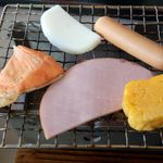 ホテル南海荘 - 2013/02　朝食　朝っぱらから、ついつい何でも炙りたくなる…。
