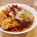 一〇そば - そば小盛＋ゲソ天＋アサリと三つ葉天