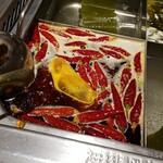 海底撈火鍋 - 麻辣火鍋のアップ