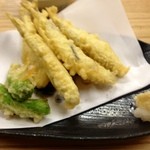 にしきや - ワカサギの天ぷら（550円）