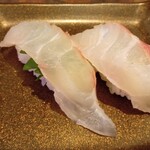 グルメ寿司 貫べえ - 桜鯛(活真鯛)