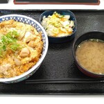 Yoshinoya - 親子丼(大盛)+お新香セット