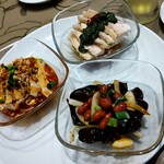 本格四川料理 麻辣先生 - 二種類よだれ鶏＋木耳の和え物