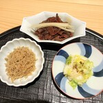 新ばし 星野 - 松坂牛のつくだ煮、ちりめん山椒、香の物