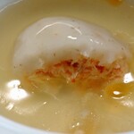 閑祥庵 禅紫 - 新牛蒡のお饅頭の断面