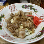 栄水 - ミニ生姜焼き丼