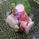 閑祥庵 禅紫 - 鯛、本鮪、金目鯛の炙り