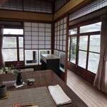 閑祥庵 禅紫 - テーブル席からの景色