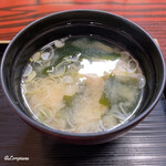かわ広 - 若芽と豆富の味噌汁